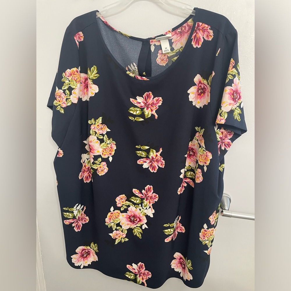 Ava & Viv floral top 3x